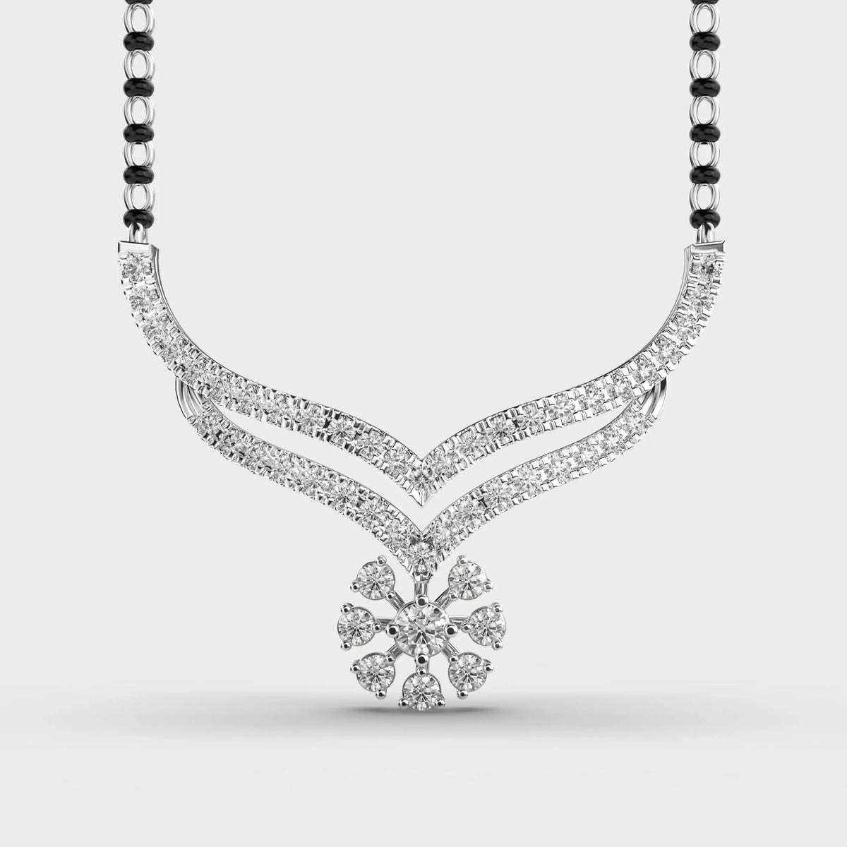 Traditional Sparkle Mangalsutra Pendant - Ophiratbf