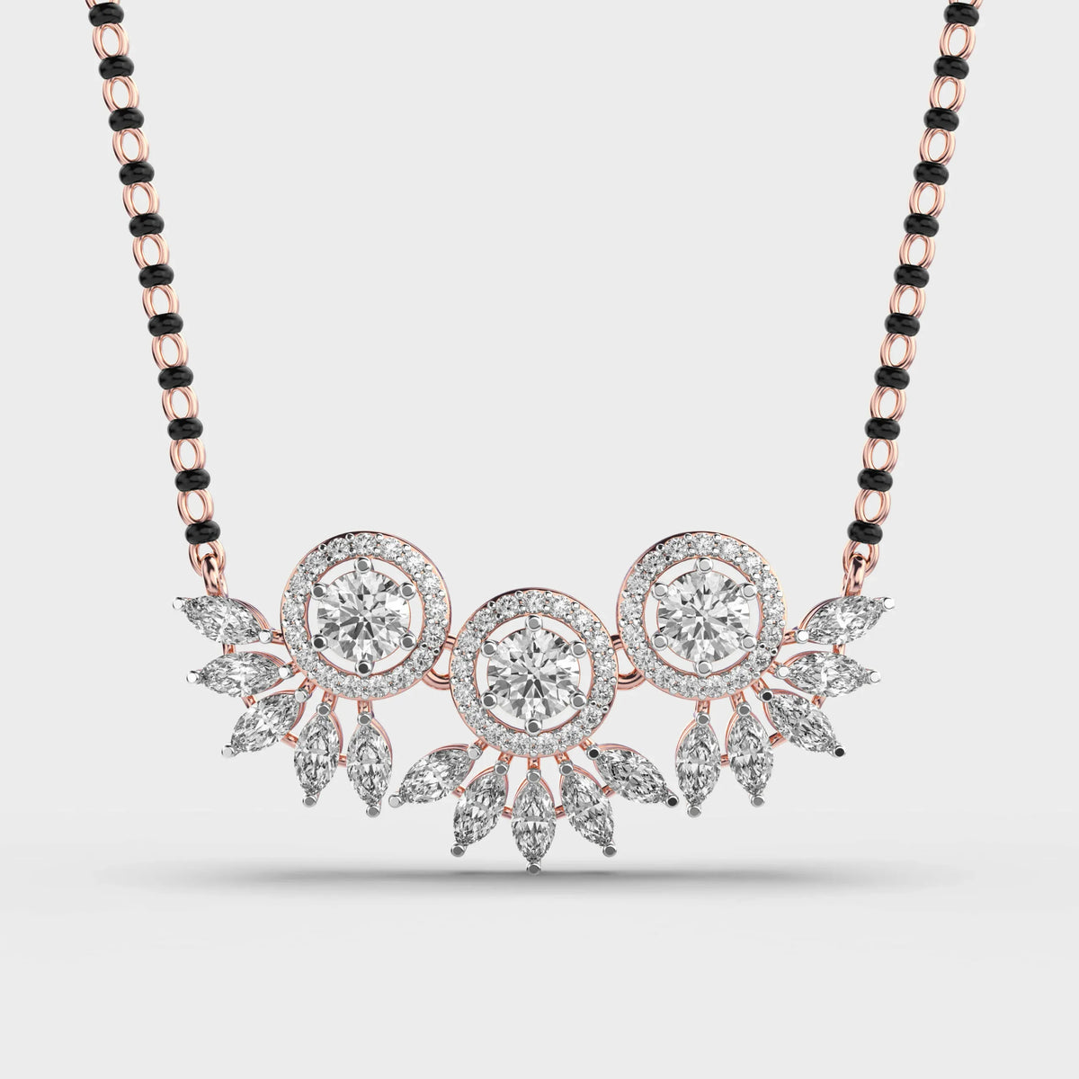 Triad Glory Diamond Mangalsutra (With Chain) - Ophiratbf