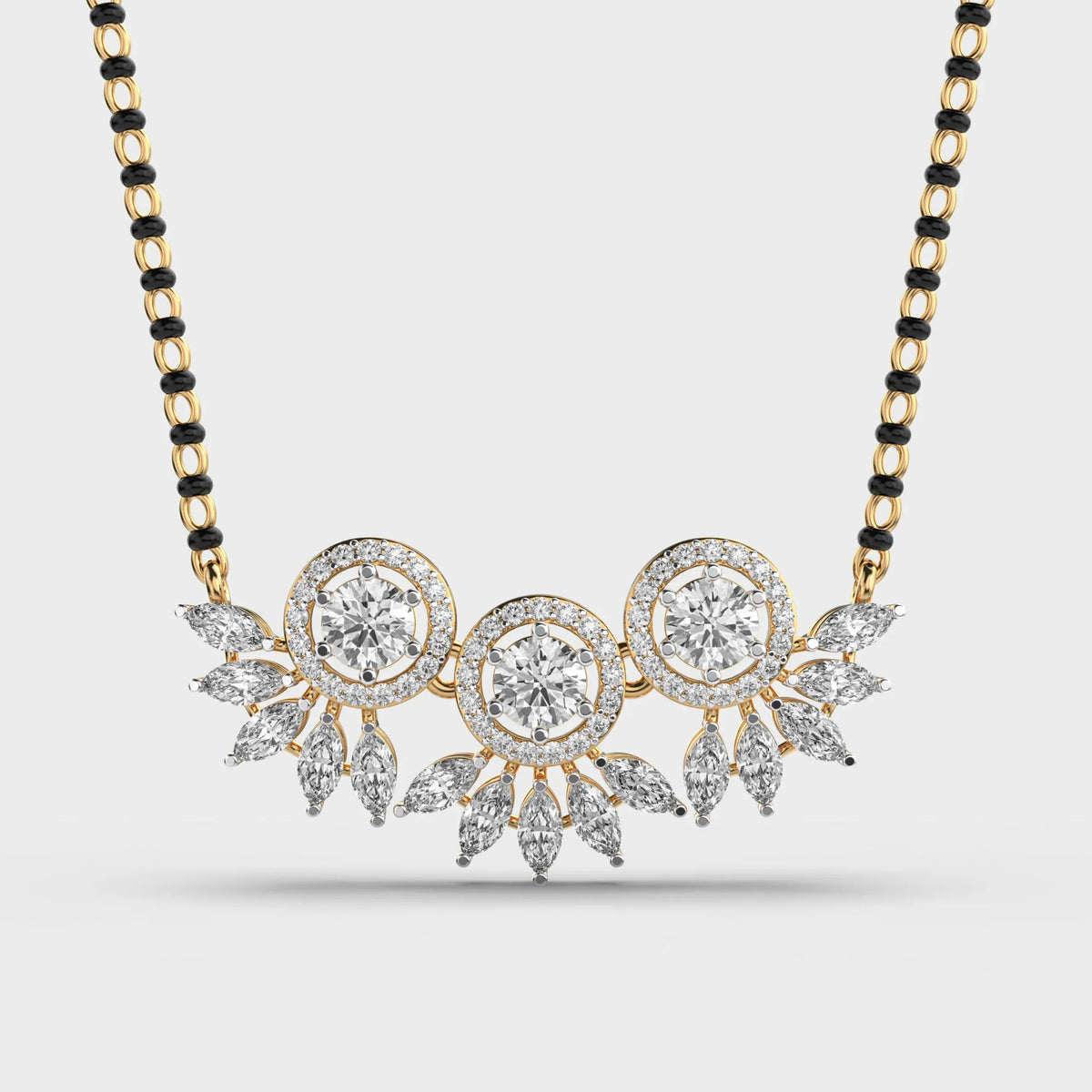 Triad Glory Diamond Mangalsutra (With Chain) - Ophiratbf