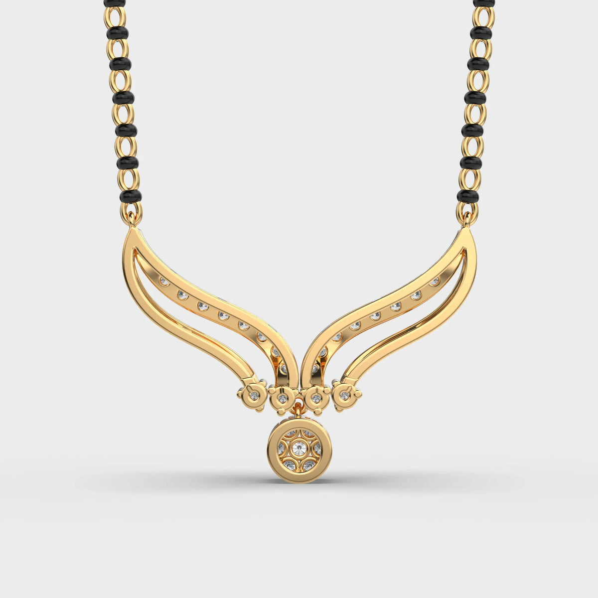 Diamond Mangalsutra Pendant - Ophiratbf