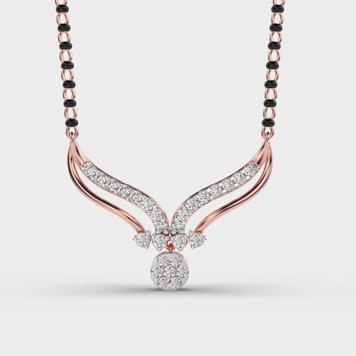 Diamond Mangalsutra Pendant - Ophiratbf