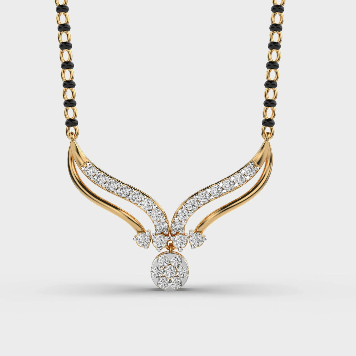 Diamond Mangalsutra Pendant - Ophiratbf