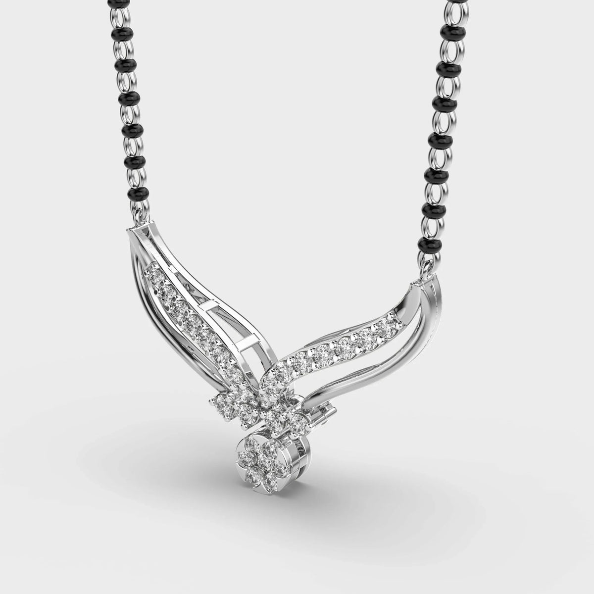 Diamond Mangalsutra Pendant - Ophiratbf