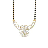 Fancy Modern Diamond Mangalsutra - Ophiratbf