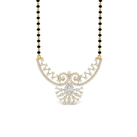 Fancy Modern Diamond Mangalsutra