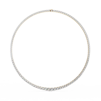 Majesta Bold Link Tennis Lab Grown Diamond Necklace - Ophiratbf