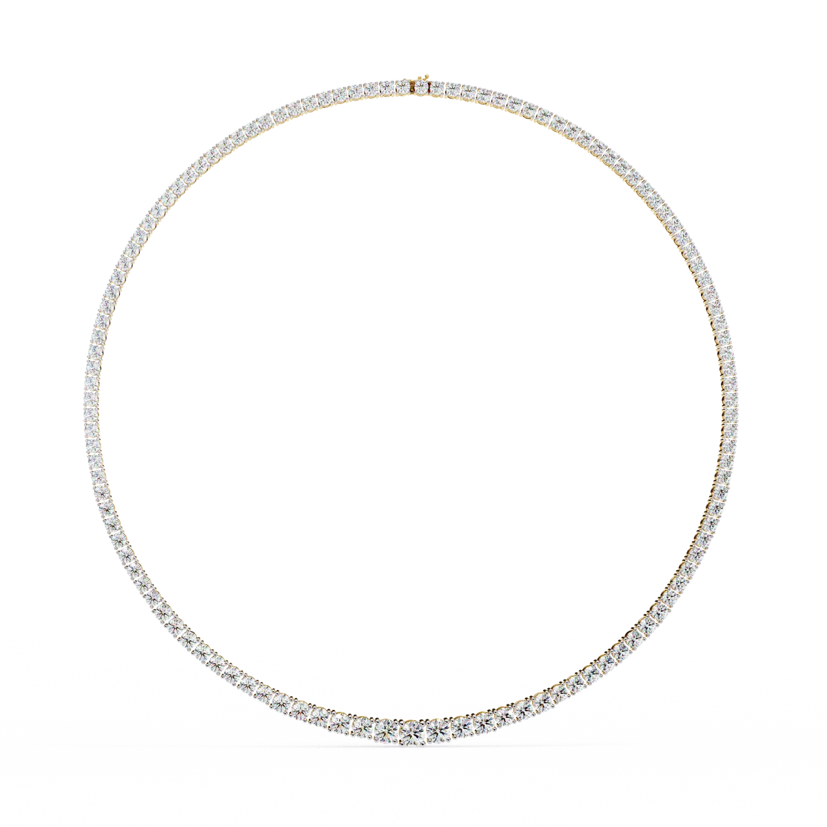 Majesta Bold Link Tennis Lab Grown Diamond Necklace - Ophiratbf