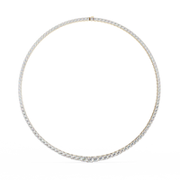 Majesta Bold Link Tennis Lab Grown Diamond Necklace - Ophiratbf