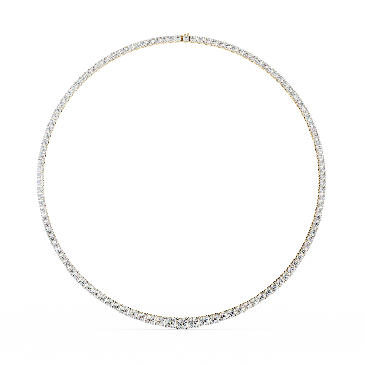 Majesta Bold Link Tennis Lab Grown Diamond Necklace - Ophiratbf