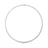 Majesta Bold Link Tennis Lab Grown Diamond Necklace - Ophiratbf