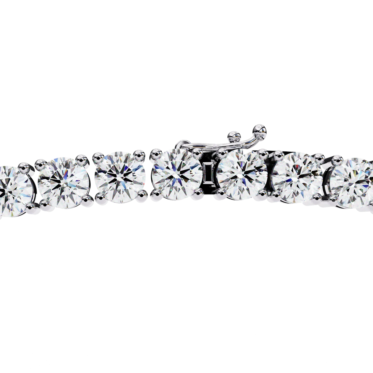 Majesta Bold Link Tennis Lab Grown Diamond Necklace - Ophiratbf