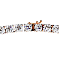 Majesta Bold Link Tennis Lab Grown Diamond Necklace - Ophiratbf