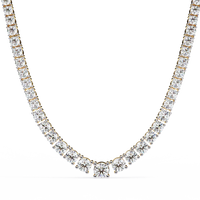 Majesta Bold Link Tennis Lab Grown Diamond Necklace - Ophiratbf