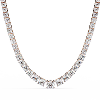 Majesta Bold Link Tennis Lab Grown Diamond Necklace - Ophiratbf