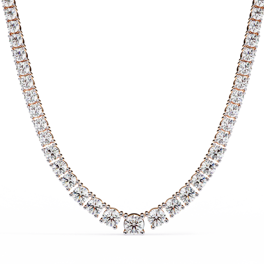 Majesta Bold Link Tennis Lab Grown Diamond Necklace