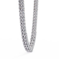 Majesta Bold Link Tennis Lab Grown Diamond Necklace - Ophiratbf