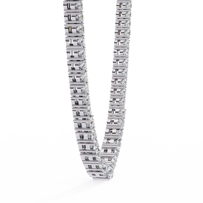 Majesta Bold Link Tennis Lab Grown Diamond Necklace