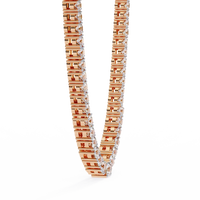 Majesta Bold Link Tennis Lab Grown Diamond Necklace - Ophiratbf