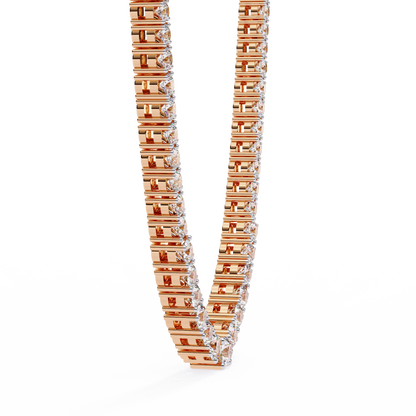 Majesta Bold Link Tennis Lab Grown Diamond Necklace