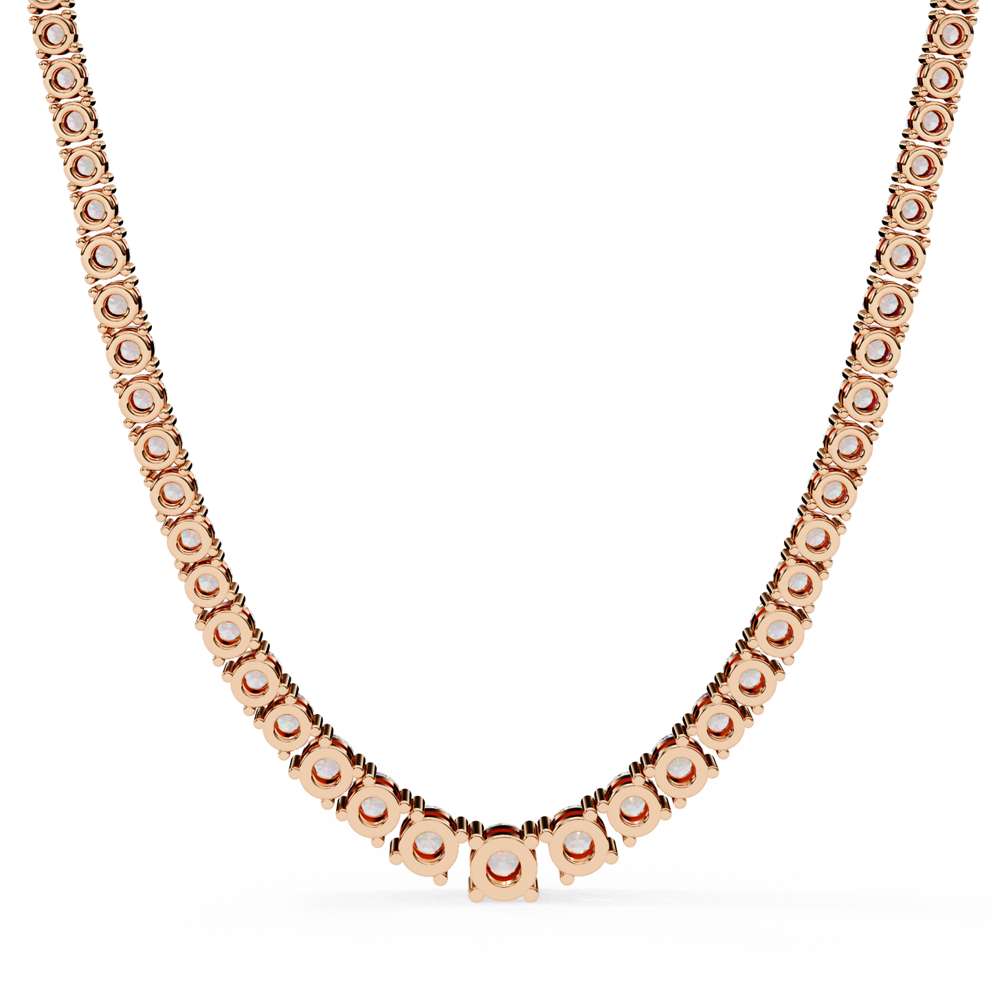majesta bold link tennis lab grown diamond necklace