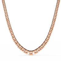 Majesta Bold Link Tennis Lab Grown Diamond Necklace - Ophiratbf