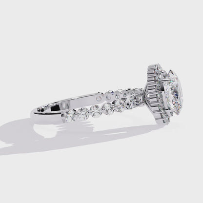 Oval Blossom Lab Grown Diamond Ring