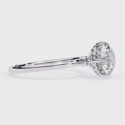 Serene Lab Grown Diamond Round Solitaire