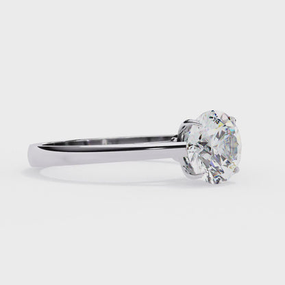 Celestia Round Solitaire Ring