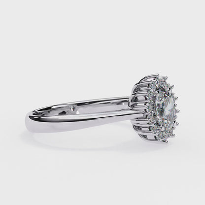 Amorette Heart Shape Halo Ring