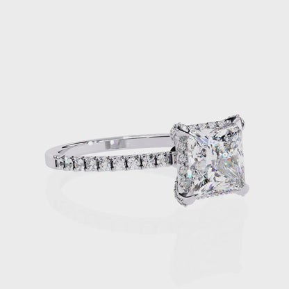 Princess Cut Lab Grown Diamond Ring