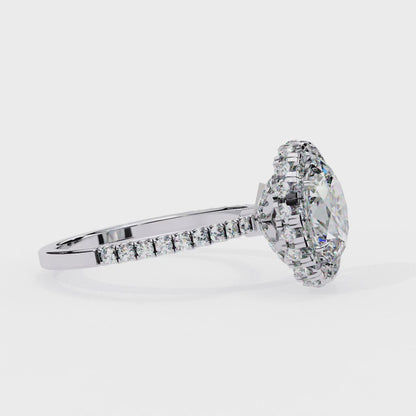 Radiance Oval Lab Grown Diamond Ring