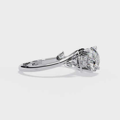 Botanica Solitaire Lab Grown Diamond Ring
