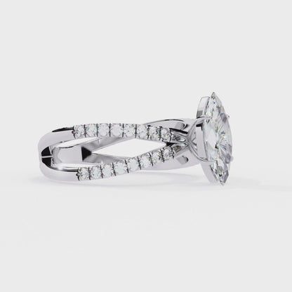 Marquise Lab Grown Diamond Ring