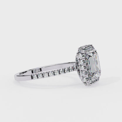 Regal Emerald Lab Grown Diamond Ring