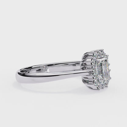 Ophira Round HaloLab Grown Diamond Ring