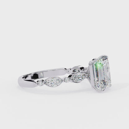 Seraphine Emerald Lab Grown Diamond Ring