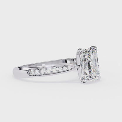 Radiant Spark Lab Grown Diamond Ring