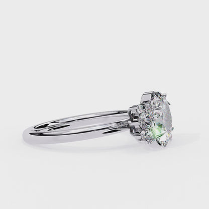 Fleuris Round Lab Grown Diamond Ring