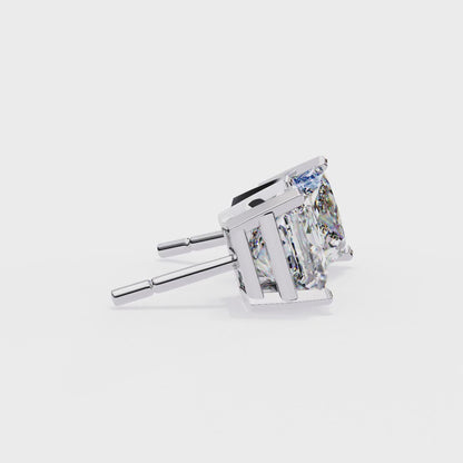 Pure Elegance Princess Lab Grown Diamond Earrings