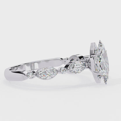 Celestine Marquise Cascade Ring