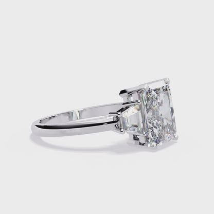 Radiant Trilogy Lab Grown Diamond Ring
