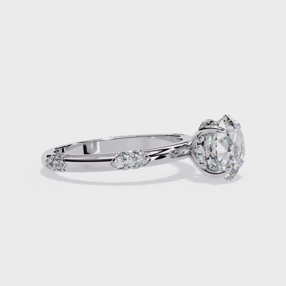 Solstice Pavé Lab Grown Diamond Ring