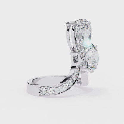 Aurora Duo Lab Grown Diamond Bypass Ring