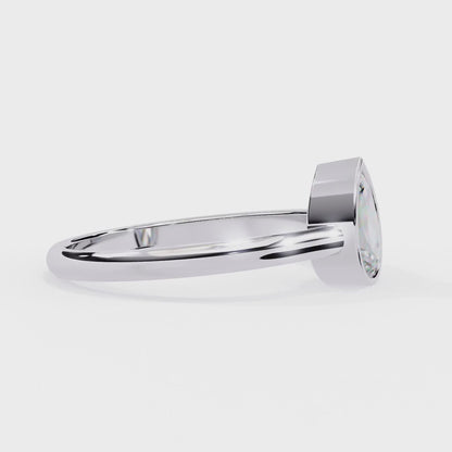 Auralia Lab Grown Diamond Teardrop Solitaire Ring