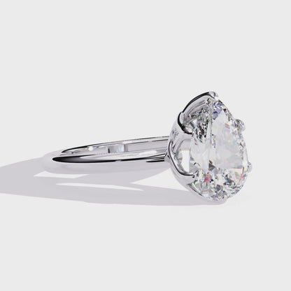Teardrop Lab Grown Diamond Ring
