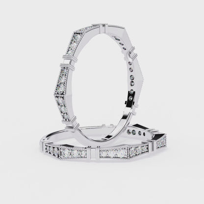 Sculpted Gleam Lab Grown Diamond Ring
