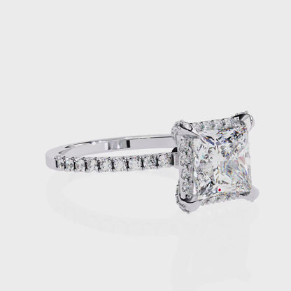 Majestic Halo Lab Grown Diamond Ring