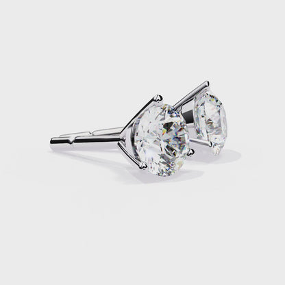Pure Brilliance Round Lab Grown Diamond Earrings