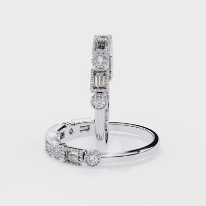 Vintage Deco Lab Grown Diamond Ring