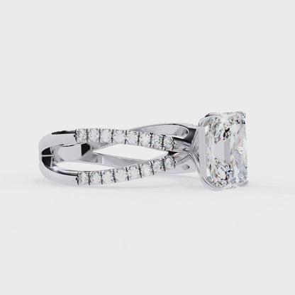Celine Lab Grown Diamond Radiant Embrace Ring